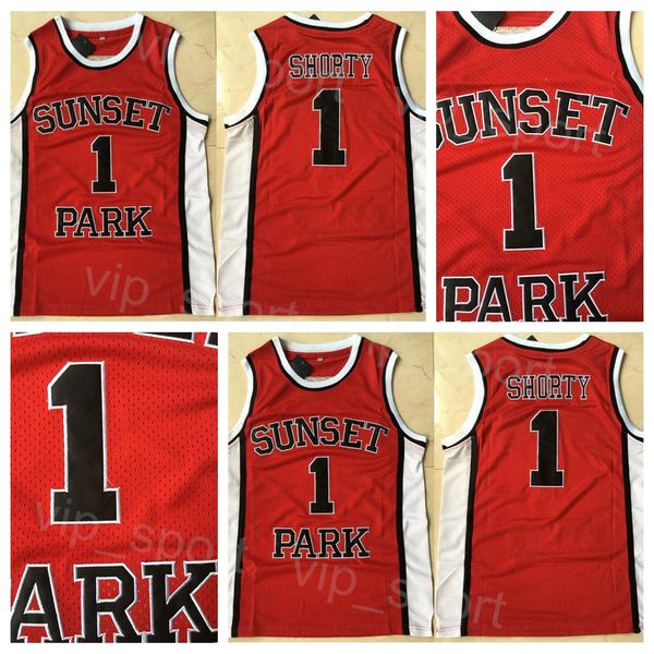 Movies Basketball Fredo Starr Sunset Park Jersey 1 Shorty College University Uniform Breathable For Sport Fans Pure Cotton Team Color Red St