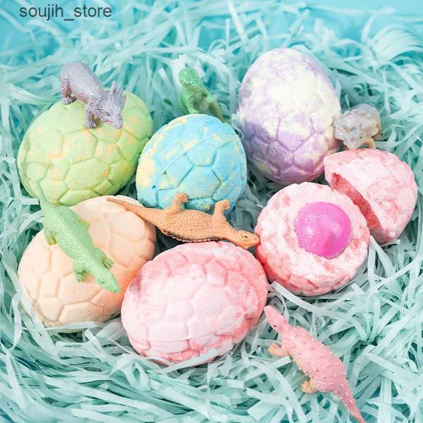 Bubble Bath 90g childrens special dinosaur egg toy salt ball bubble bath for children L240910 L0910