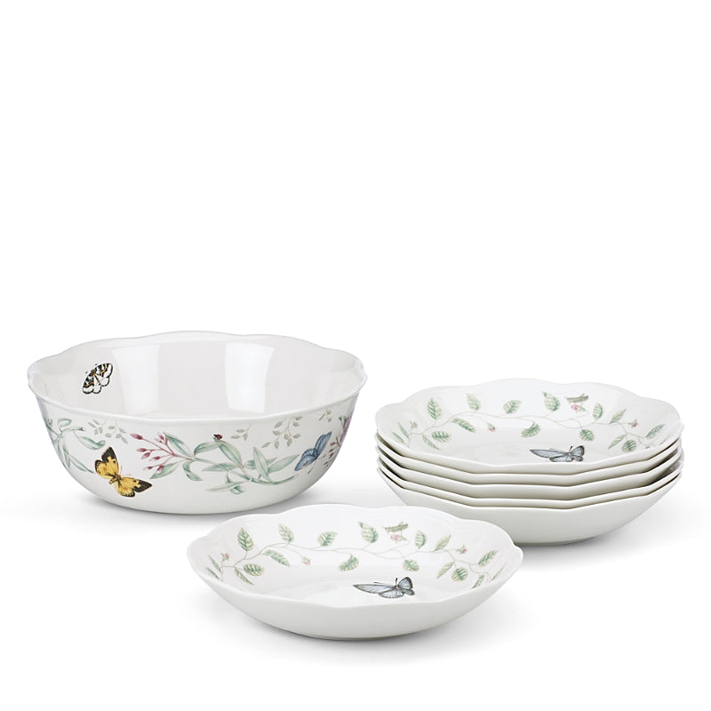 Lenox Butterfly Meadow 7-Piece Pasta-Salad Set