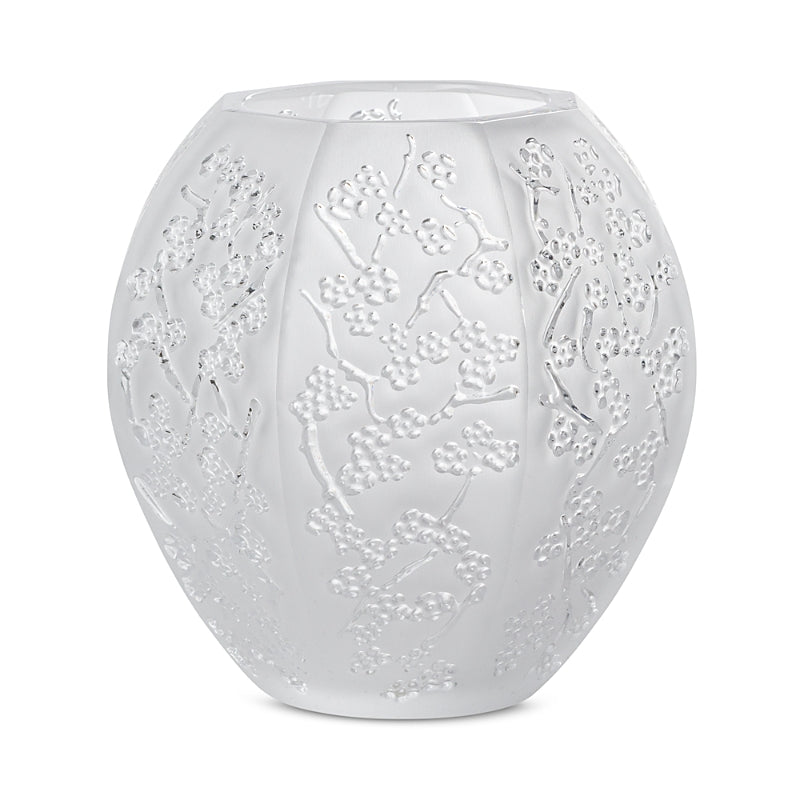 Lalique Sakura Clear Vase, Small