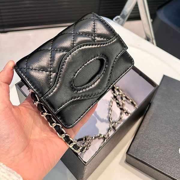 Designer Mini Chain bag Leather Wallet Shoulder Bag Crossbody Bags Fashion Card holder Clutch Luxurys Purse Card Women Credit card slot Fort