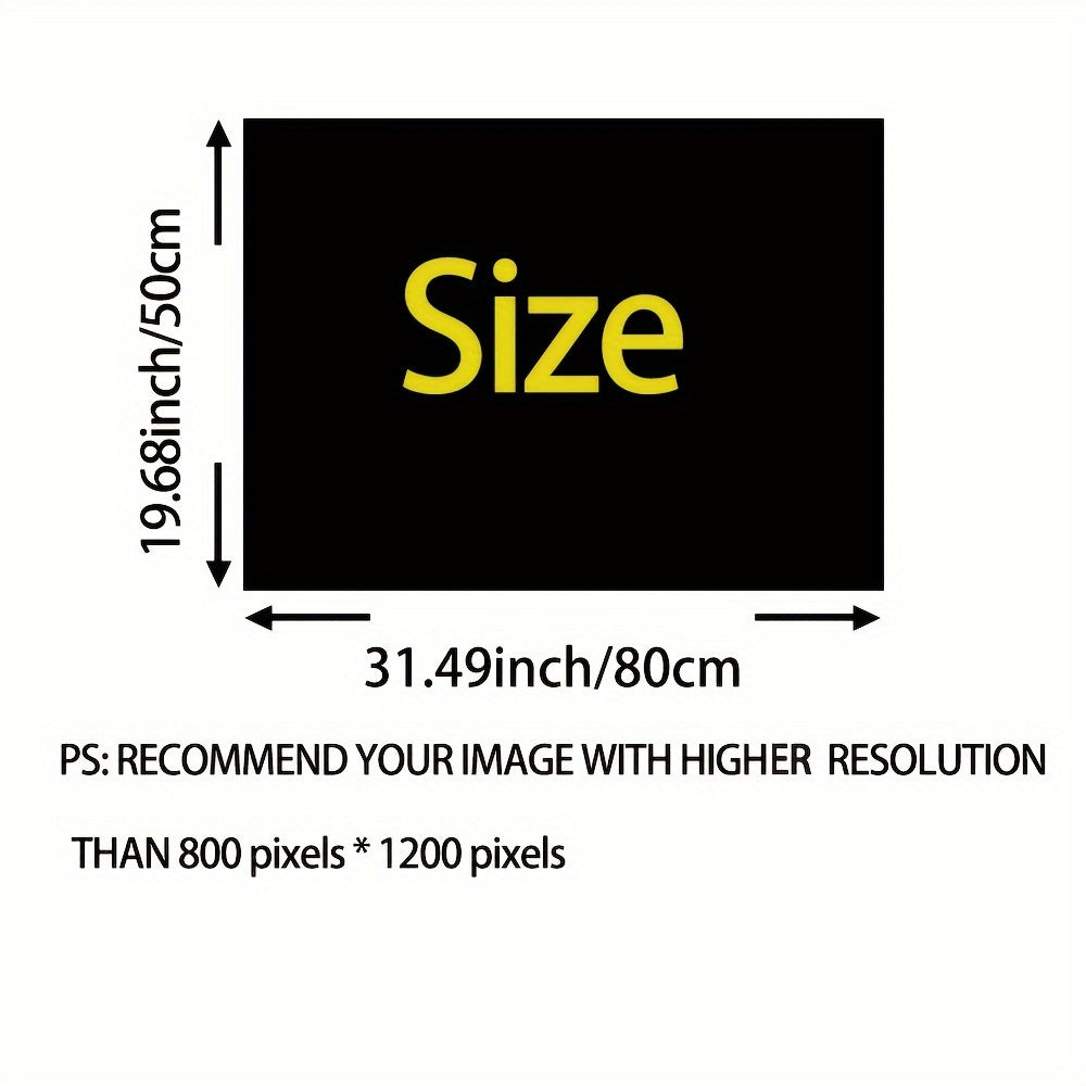 TEMU Customized 1pc, Please Your Pattern, Custom Rugs, Polyester Floor Mats Floor Mats, Non-slip Doorway Foot Mats, Hallway Kitchen Bathroom Balcony