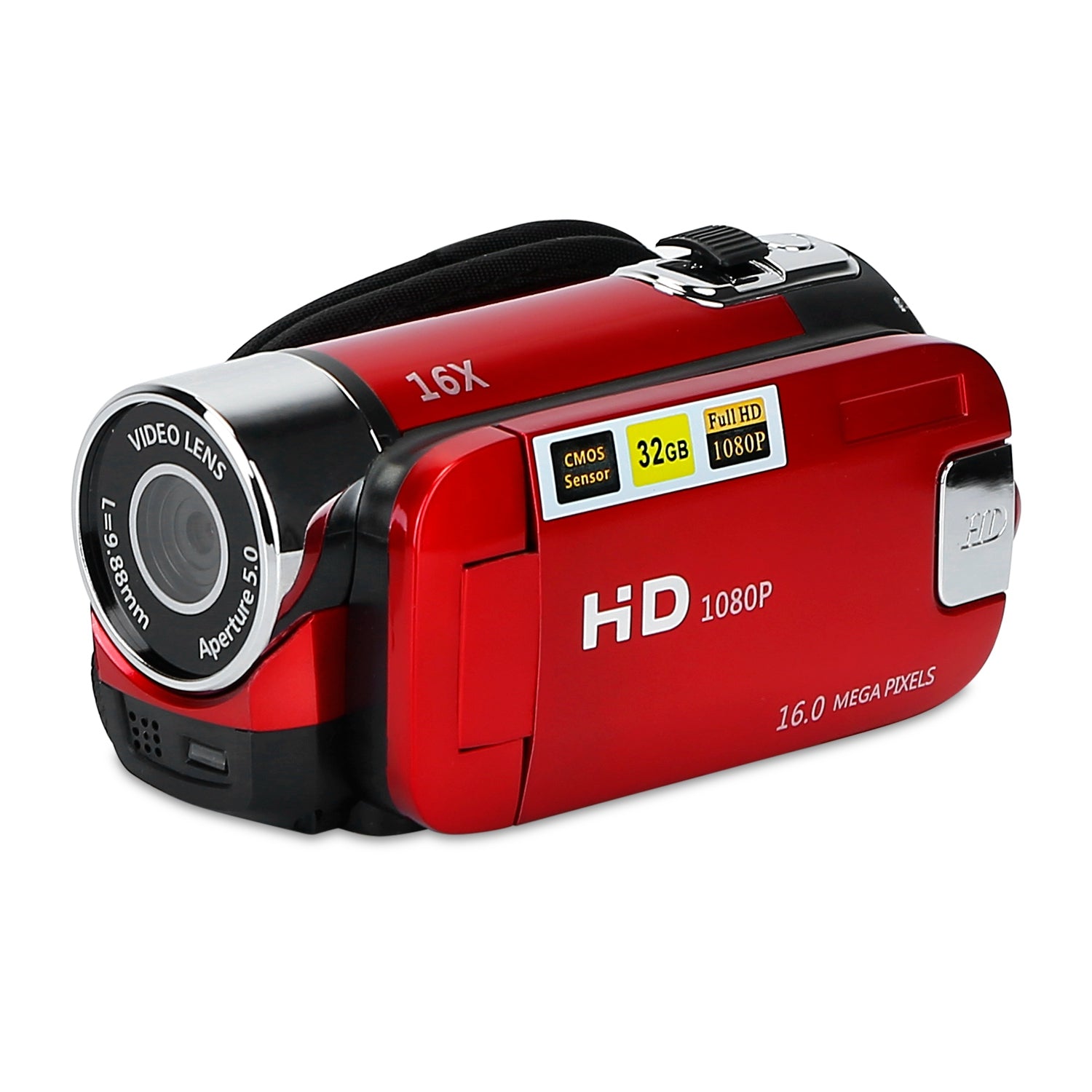 iNova™ 1080p Video Camera with 2.7" Display - Video Camera - Red
