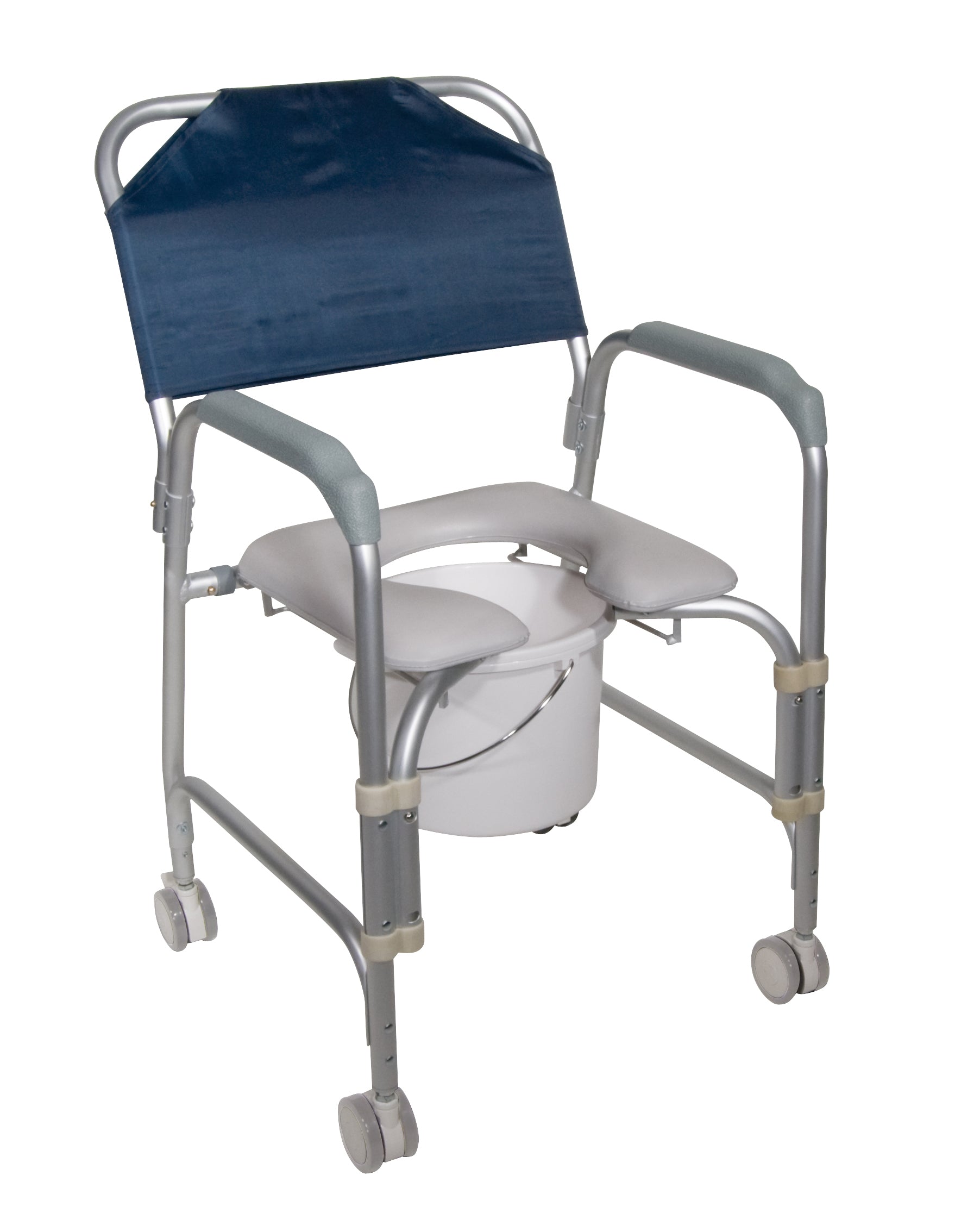 Lightweight Mobile Shower Commode Chair