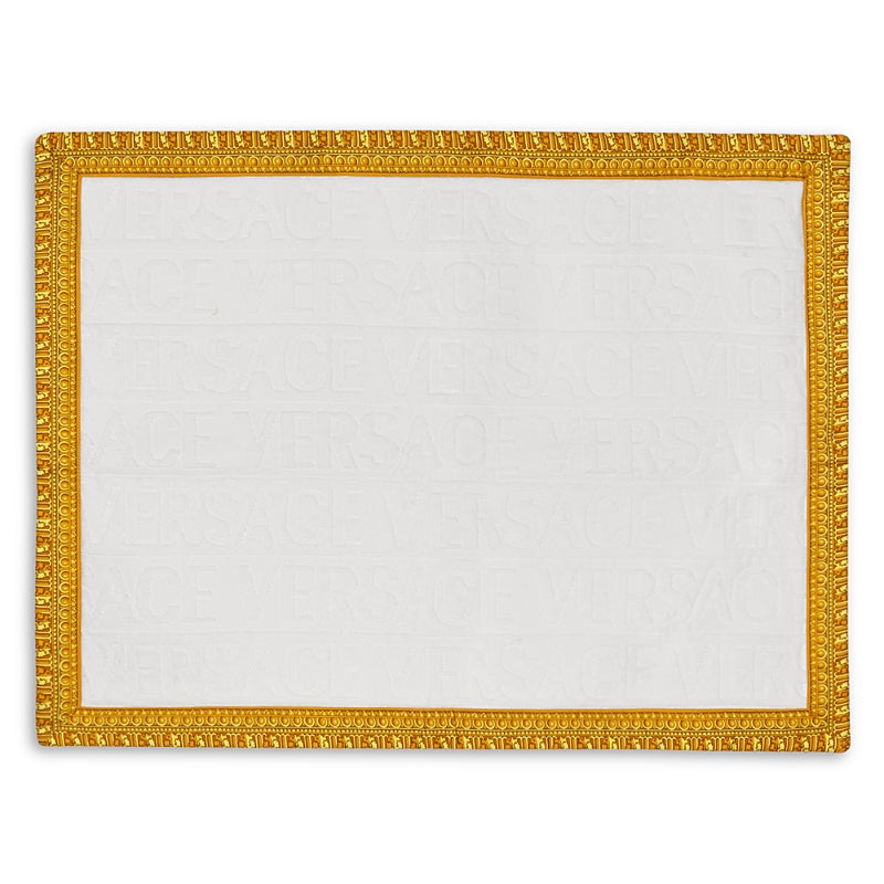 Versace Logo Cotton Bath Mat