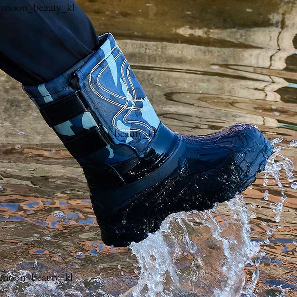 Designer Boot Large Size Cold Resistant Snow Fishing Shoes For Foreign Trade Non Slip Winter Men&#039;s Shoes, EVA Waterproof And Plush Thic