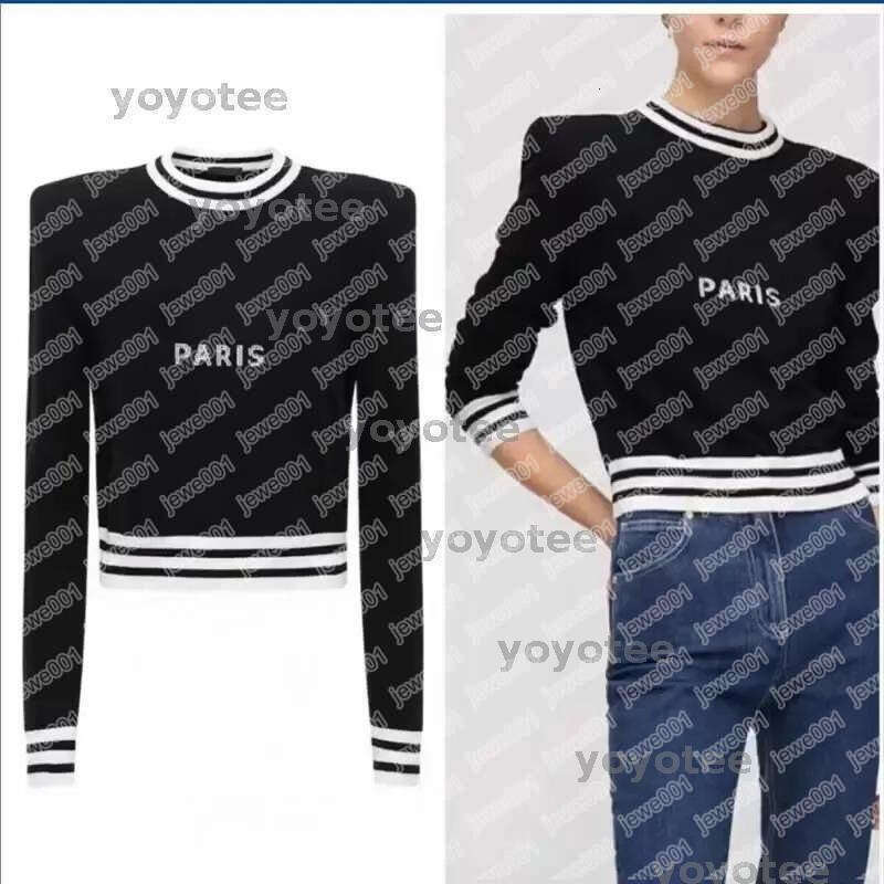 sweater womens sweaters crew neck hoodies striped fashion long sleeve women high end jacquard knitting sweaters coats BFG2502066 yecloth001