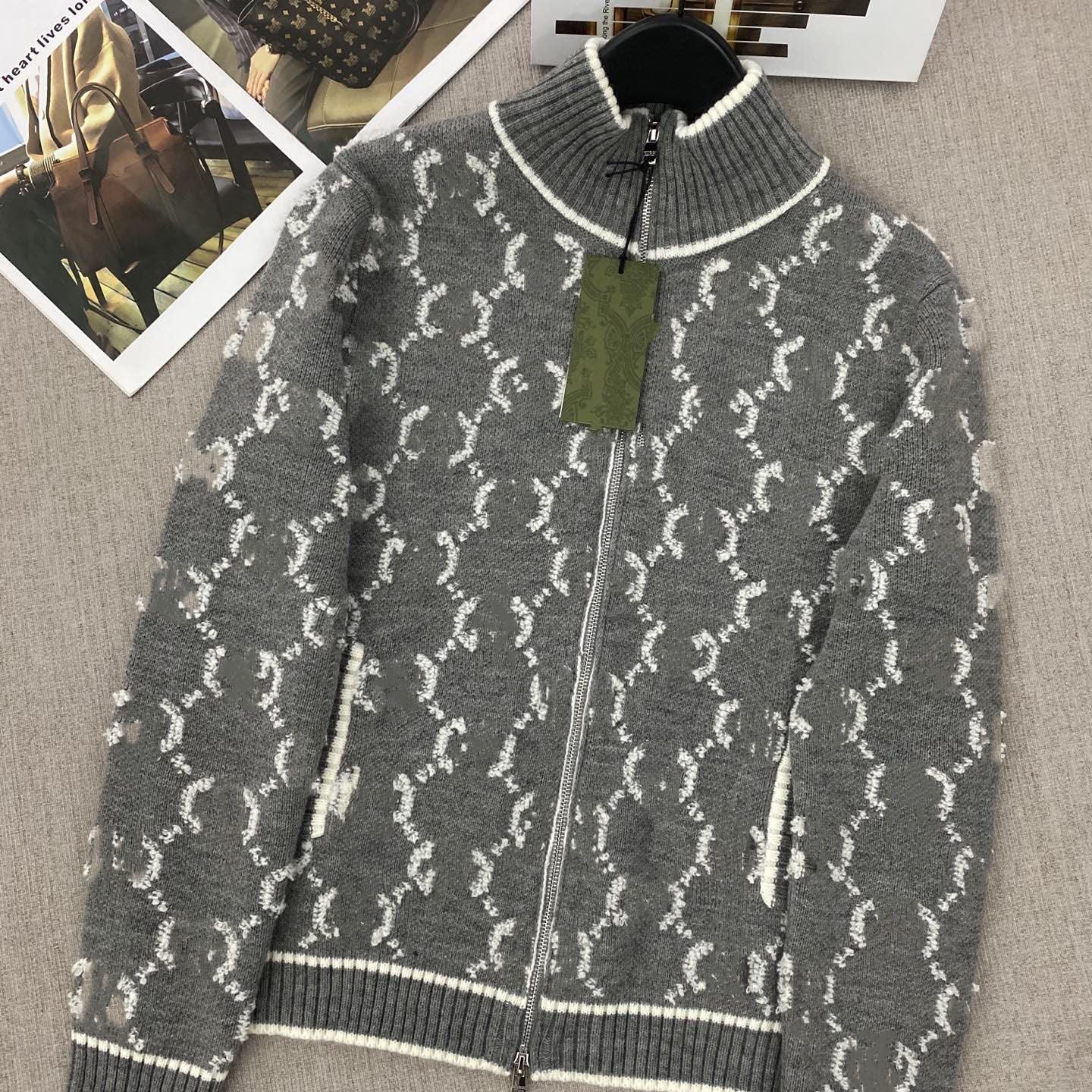 Women&#039;s sweater designer cardigan fashion wool cotton clothing letter printed knitted sweater cardigan button women&#039;s clothing men&#039;s