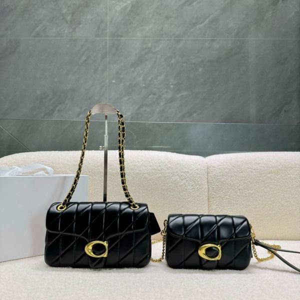 Handbag Classic Tabby Small Square Bag Letter Hasp Clasp Flap Bag Design Underarm Bag Fashion Chain Bag Detachable Shoulder Strap Crossbody