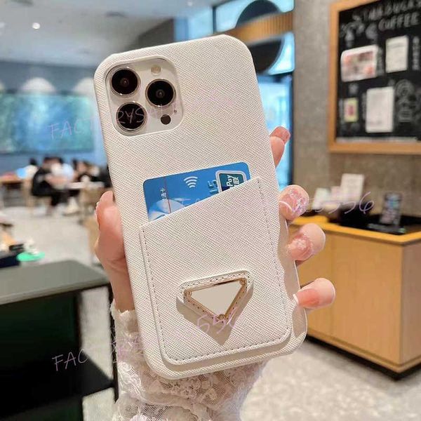Luxury Designer Phone Case for iPhone 16 Pro Max Case 15 Promax 14 Plus 13 12 Card Holder PU Leather Slant Pocket Velvet Lining Protective C