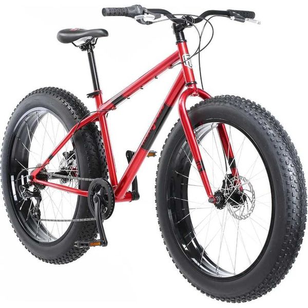 Bikes Dolomite Fat Tire Mountain Bike suitable for adult women 26 inch wheels 4-inch wide knob tires 7-speed steel frame Q241029