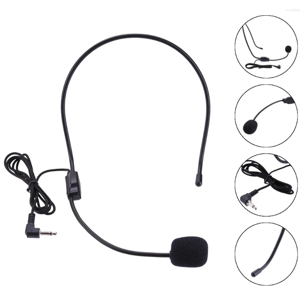 Microphones 3.5mm Plug Guide Lecture Speech Headset Mic Head-mounted Portable Microphone Over Head For Teaching Meeting