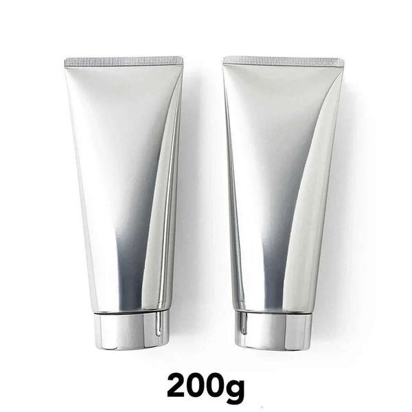 200G Refillable Squeeze Bottle Body Lotion Hand Cream Soft Tube Sier Aluminum Plastic Empty Cosmetic Container 200Ml