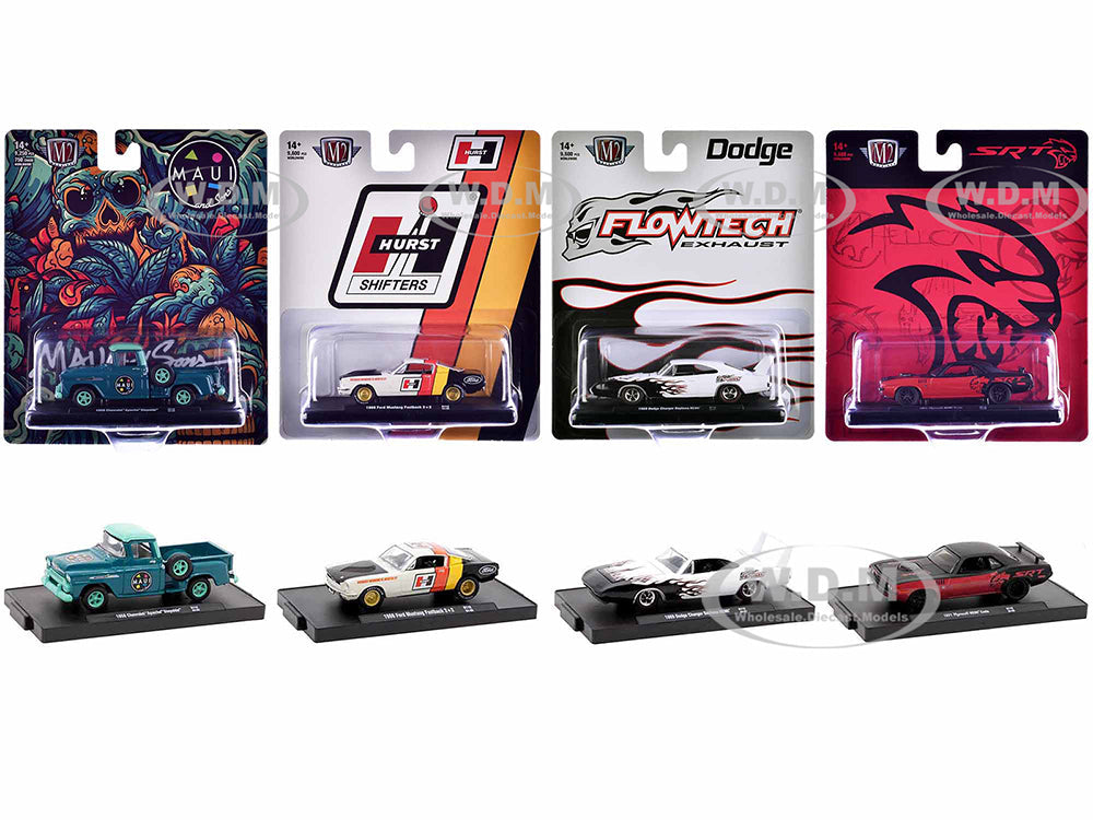 "Auto-Drivers" Set of 4 pieces in Blister Packs Release 112 Limited Edition to 9600 pieces Worldwide 164 Diecast Model Cars by M2 Machines