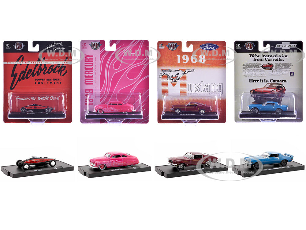"Auto-Drivers" Set of 4 pieces in Blister Packs Release 115 Limited Edition to 7000 pieces Worldwide 164 Diecast Model Cars by M2 Machines