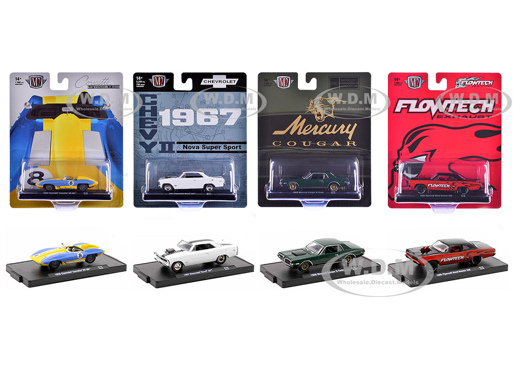 "Auto-Drivers" Set of 4 pieces in Blister Packs Release 116 Limited Edition to 7000 pieces Worldwide 164 Diecast Model Cars by M2 Machines