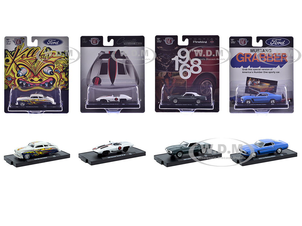 "Auto-Drivers" Set of 4 pieces in Blister Packs Release 122 Limited Edition to 9600 pieces Worldwide 164 Diecast Model Cars by M2 Machines