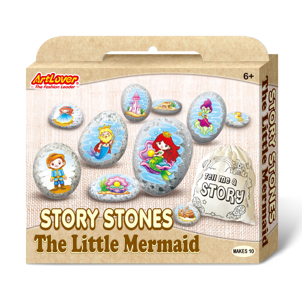 ArtLover® Story Stones Craft Kit - The Little Mermaid