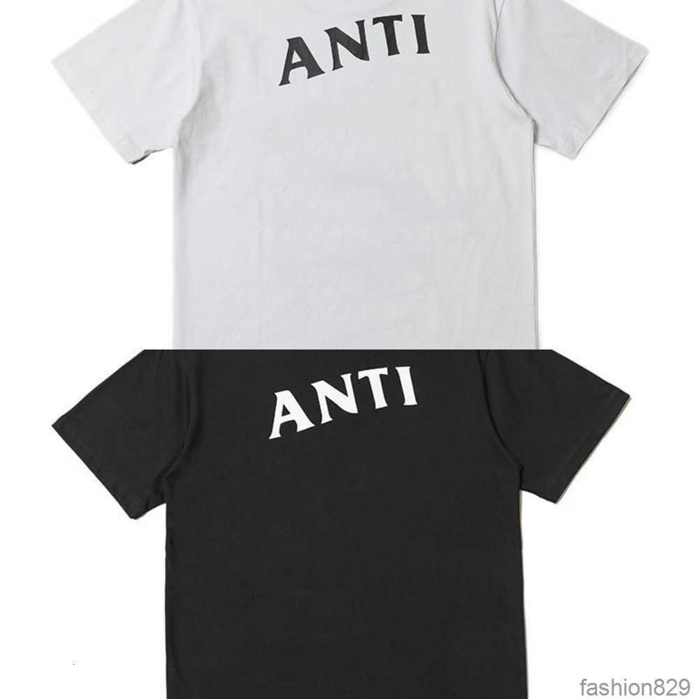 Men&#039;s t Shirts Fashion Anti Social Club Cross Print T-shirt Casual Couple Short1665