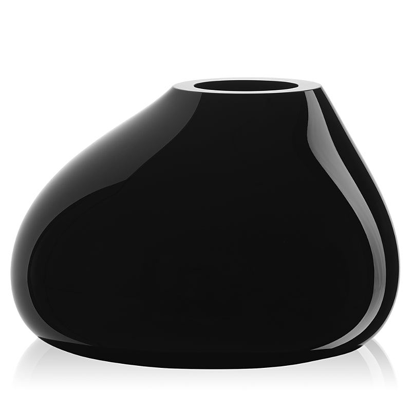 Orrefors Ebon Black Vase, Large