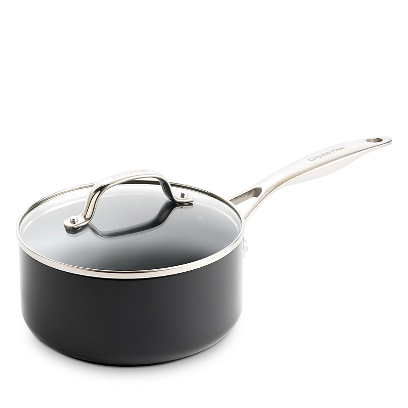 GreenPan Valencia Pro Healthy Ceramic Nonstick Saucepan with Lid, 2 Qt