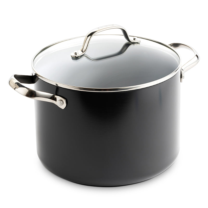 GreenPan Valencia Pro Healthy Ceramic Nonstick Stockpot with Lid, 8 Qt
