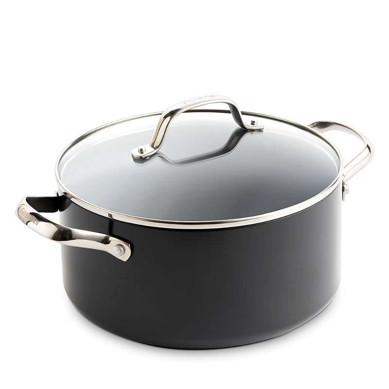 GreenPan Valencia Pro Healthy Ceramic Nonstick Stockpot with Lid, 5.5 Qt