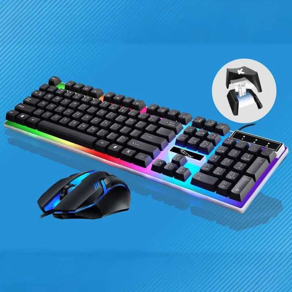 Keyboards G21B Wired Keyboard Mouse Set Gaming Desktop Laptop Home Office Business Keyboards Computer Accessories z241127