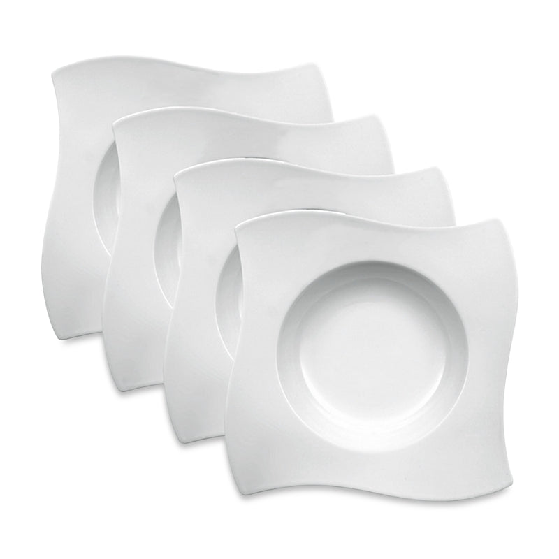 Villeroy & Boch New Wave Rim Soup Bowls, Set of 4