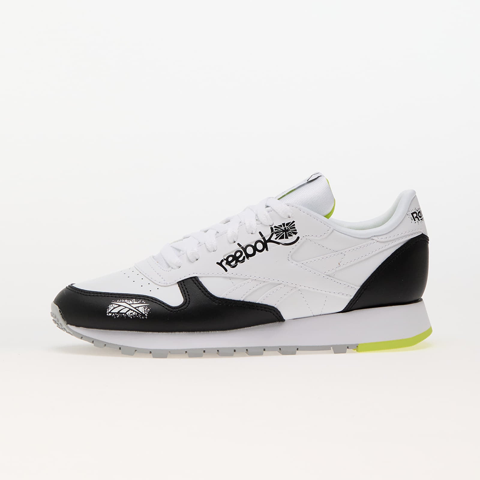 Sneakers Reebok Classic Leather Core Black- Ftw White- Acid Yellow EUR 36.5