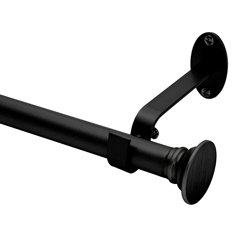 Elrene Home Fashions Shaker Adjustable Curtain Rod with Disc Finials, 86-120