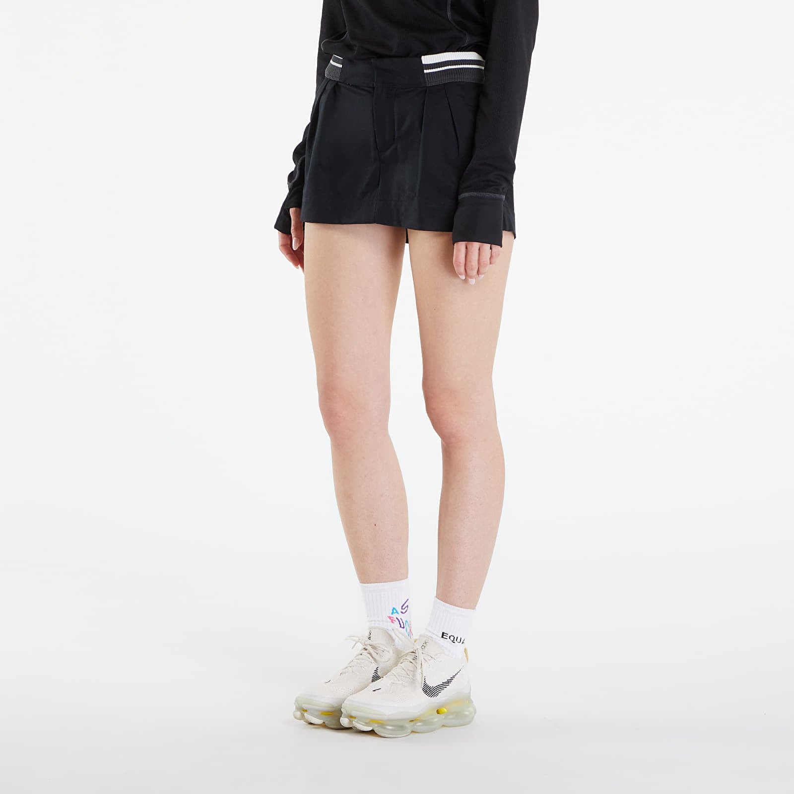 Skjørt Nike Sportswear Women's Canvas Low-Rise Mini Skirt Black- Anthracite XXL