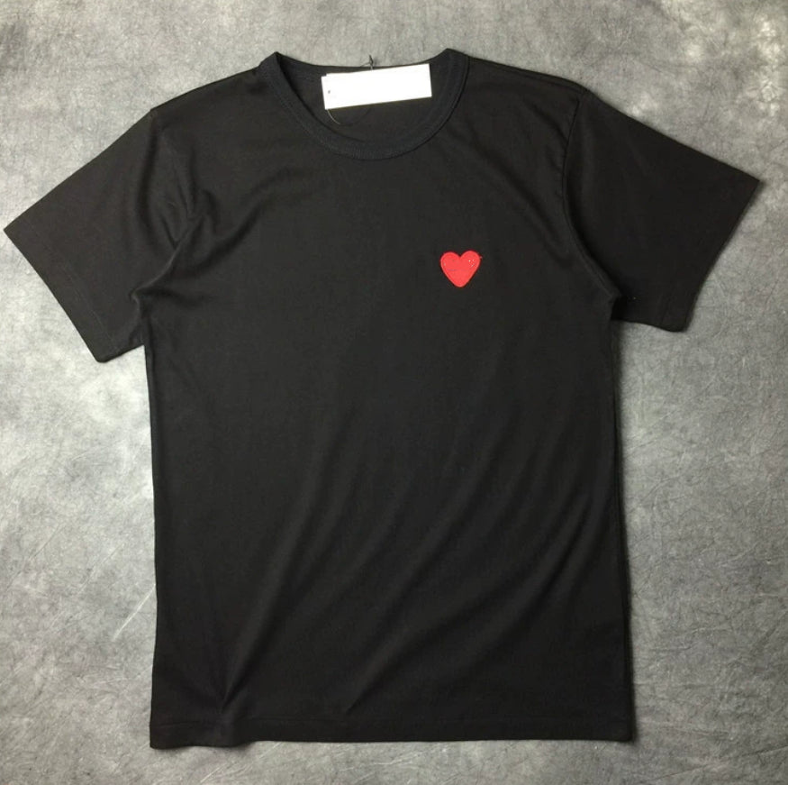 Men&#039;s T Shirts Designer T-shirts Summer Mens Casual Tees Man Women Loose Tees Embroidery Eye Letters Print Short Sleeves Red Heart Young Top Se