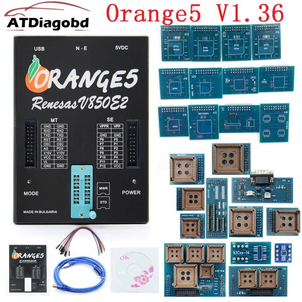 Programador Orange5 Orange Orange 5 Programador com adaptadores completos Orange 5 Devic de programação profissional e software