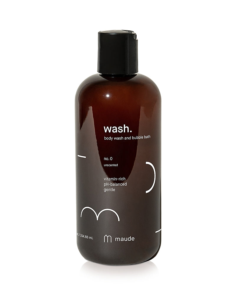 maude Wash Body Wash & Bubble Bath - No. 0 Unscented 12 oz.