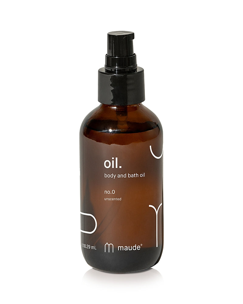maude Oil Bath & Body Oil - No. 0 Unscented 4 oz.