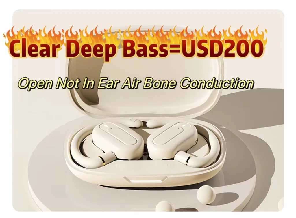 New Arrival For Shokz Openfit Air OWS for Cleer ARC 3 Bone conduction Earphones Open Wireless BT Earphones Microphone for 1MORE Fit Earphones Z24121