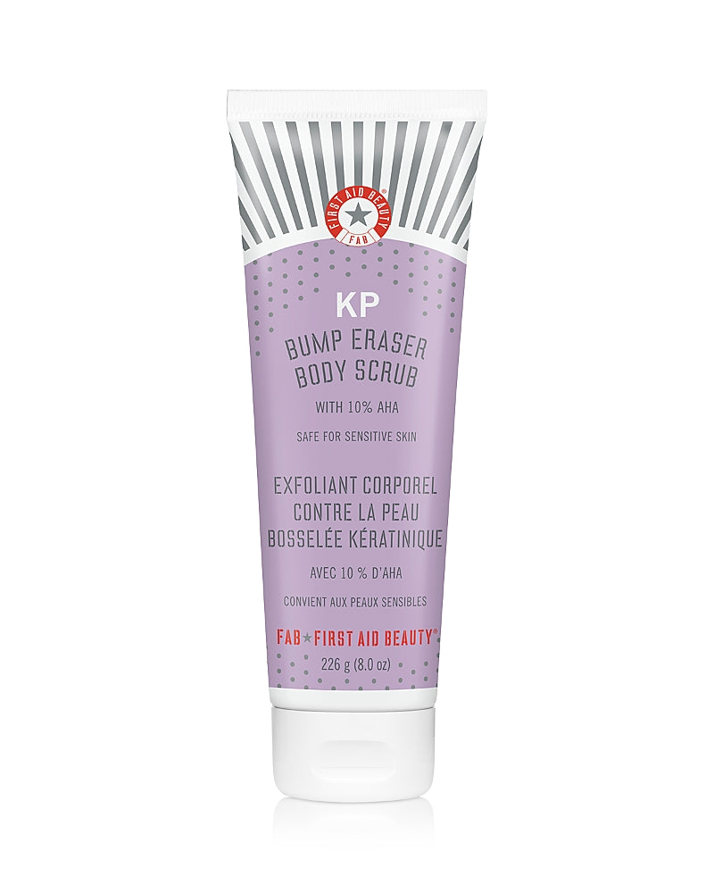 First Aid Beauty Kp Bump Eraser Body Scrub with 10% Aha - Body Exfoliant for Keratosis Pilaris 8 oz.