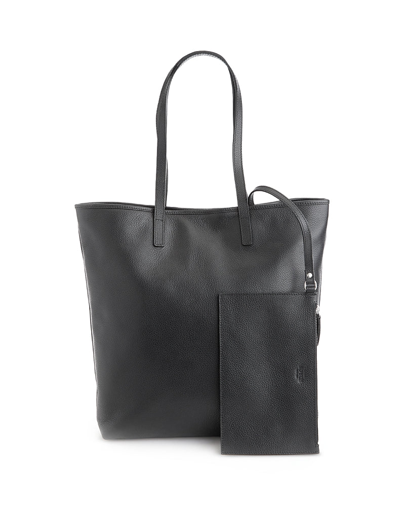 Royce New York Pebble Grain Leather Tall Tote