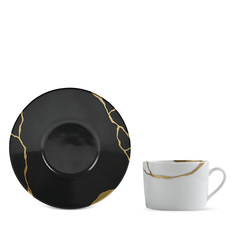 Bernardaud Kintsugi Charbon Tea Saucer
