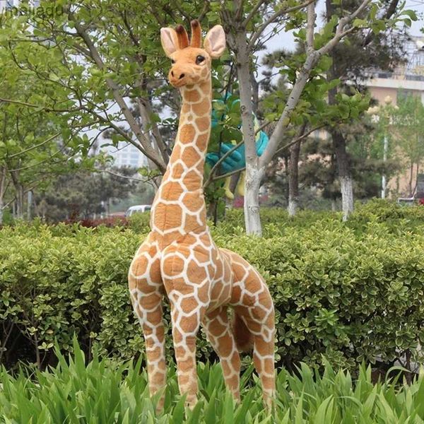 Plush Dolls Huge Real Life Giraffe Plush Toys Cute Stuffed Simulation Soft Animal Doll High Quality Kids Baby Birthday Gift Bedroom DecorL24