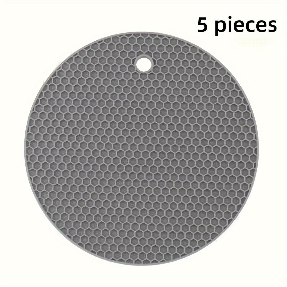 TEMU 5 Heat Resistant Pads, Nordic Style Dining Table- Pads, Ceramic , Durable High Temperature Home Use Bowls And Plates