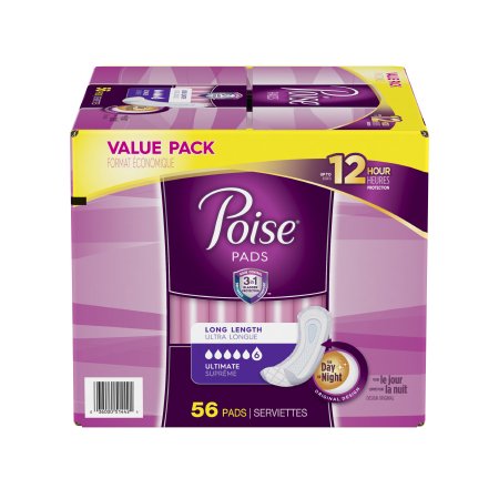 Poise Bladder Control Pad, Long Length