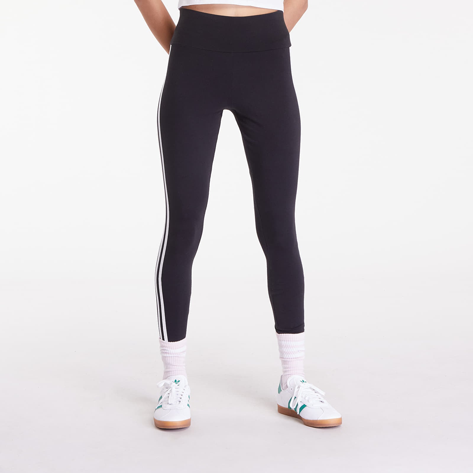Housut adidas 3-Stripes Leggings Black S