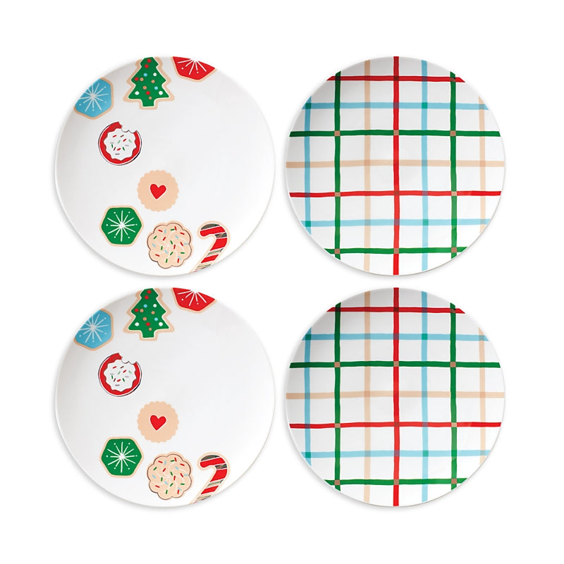 kate spade new york Cookie Time Accent Plate, Set of 4