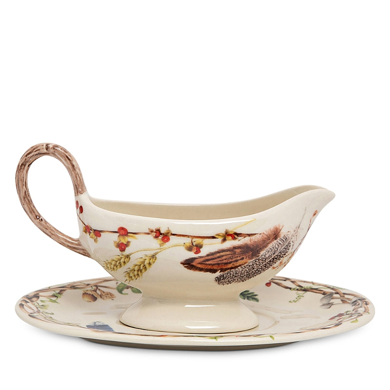 Juliska Forest Walk Sauce Boat & Stand