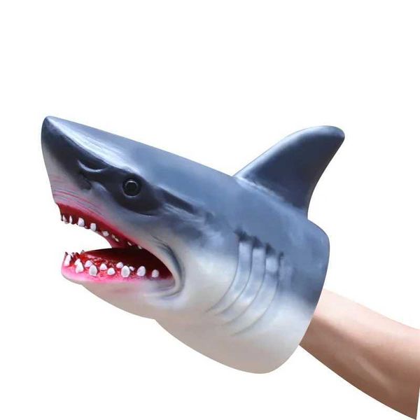 Soft Hand Puppets Dinosaur Head Model Toy Tyrannosaurus Rex Jurass Shark Tiger Animal Park Dolls Dino Worlds Toys for Boys GiftXJ240827
