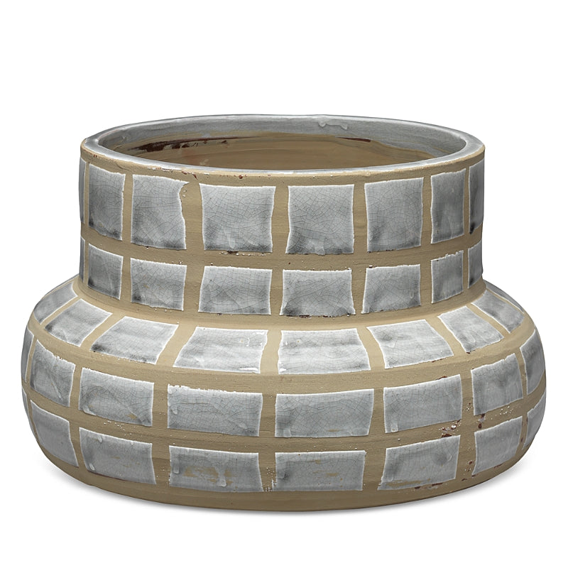 Jamie Young Grid Ceramic Vase