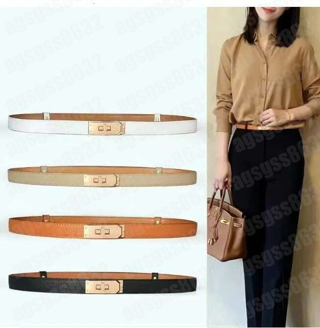 designer woman ceinture e all-match simple with skirt dress suit pants tucked waist for womens belt hermesbelts hermeslies locking buckle tight belt