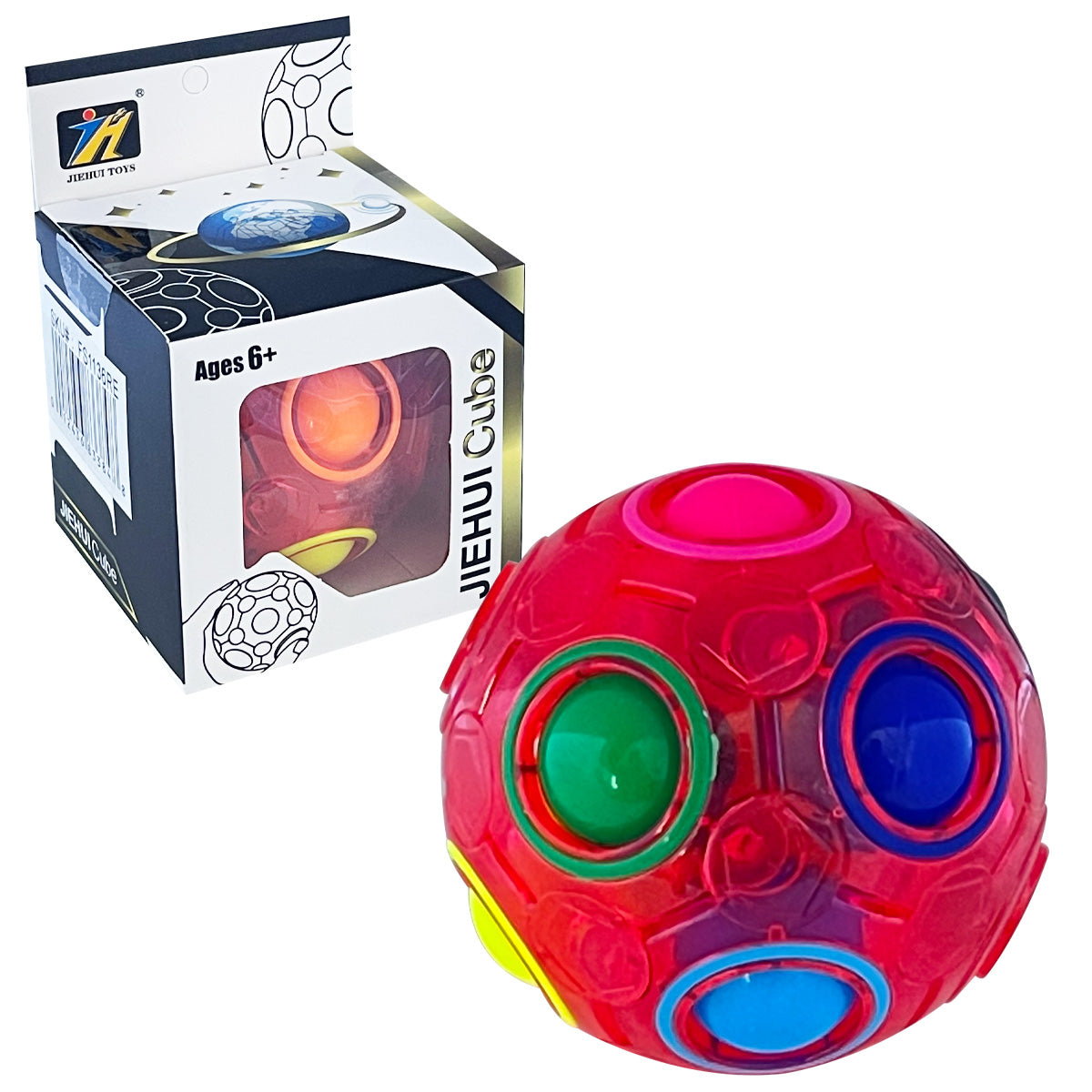 Rainbow Magic Puzzle Ball with Light - Red